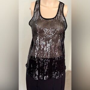 SUMMER SALE🔥🔥 Black Sequins Tank Top Size:Small